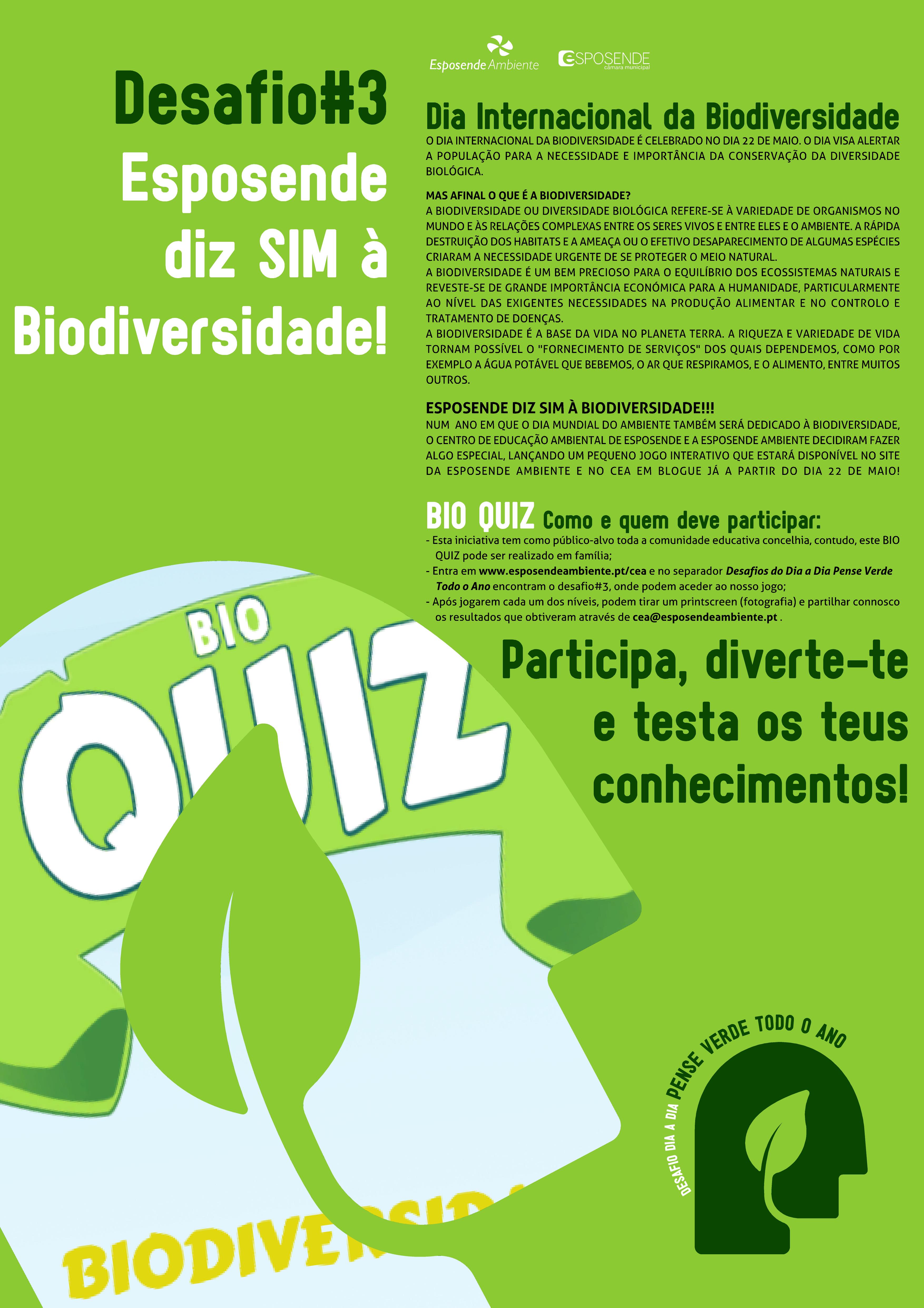 desafio 3 – Dia Internacional da Biodiversidade – CEA em blogue